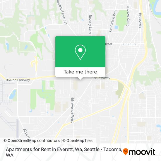 Apartments for Rent in Everett, Wa map