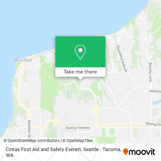 Cintas First Aid and Safety Everett map