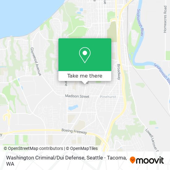 Mapa de Washington Criminal / Dui Defense