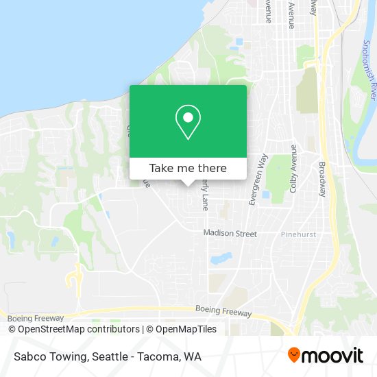 Sabco Towing map