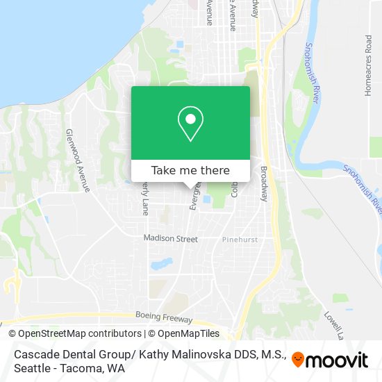 Cascade Dental Group/ Kathy Malinovska DDS, M.S. map