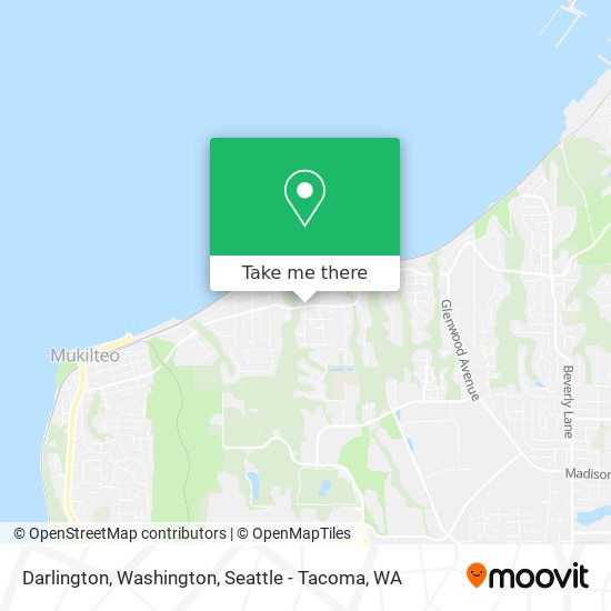 Darlington, Washington map