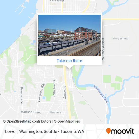 Mapa de Lowell, Washington