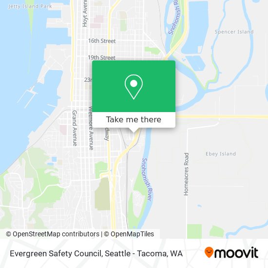 Evergreen Safety Council map