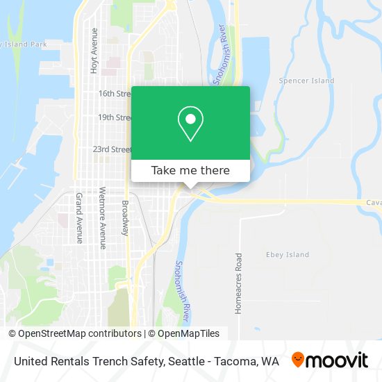 United Rentals Trench Safety map