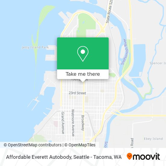 Affordable Everett Autobody map
