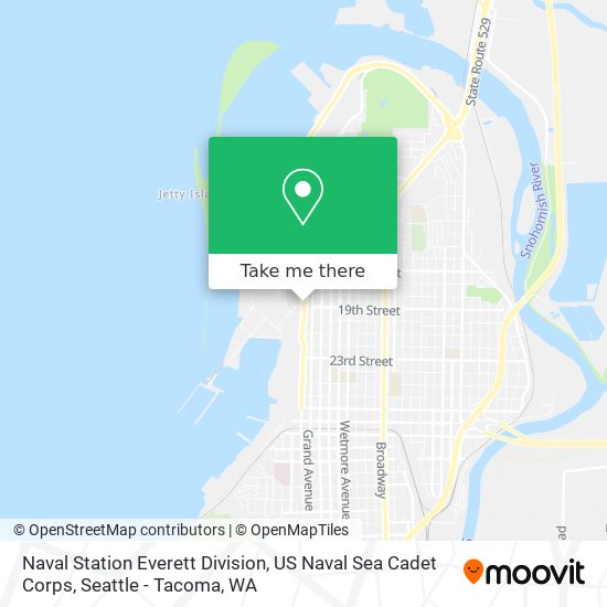 Naval Station Everett Division, US Naval Sea Cadet Corps map