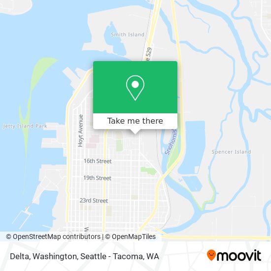 Delta, Washington map