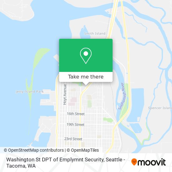 Mapa de Washington St DPT of Emplymnt Security