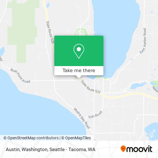 Mapa de Austin, Washington