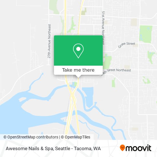 Mapa de Awesome Nails & Spa