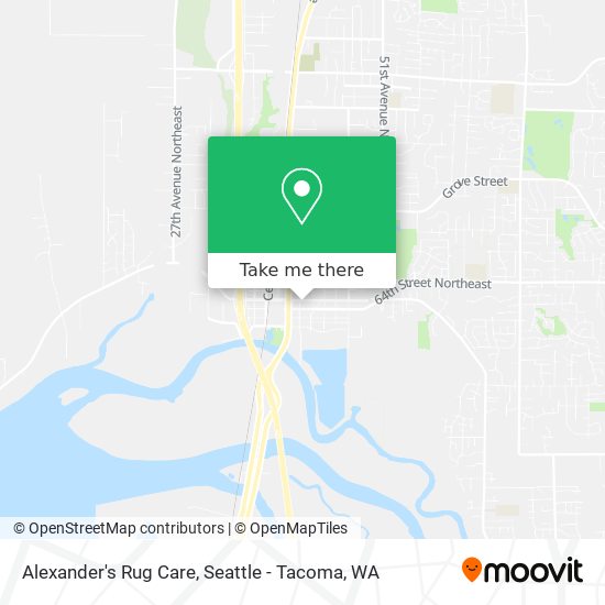 Alexander's Rug Care map