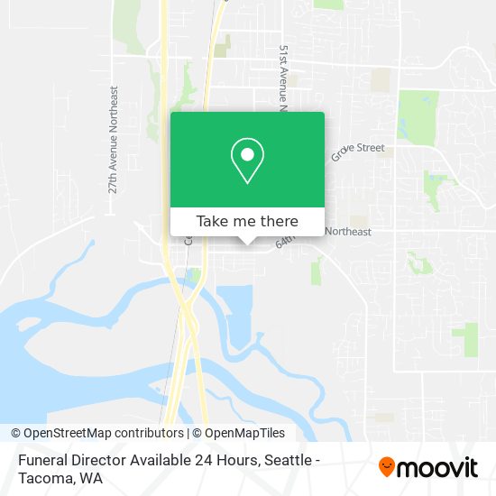 Funeral Director Available 24 Hours map