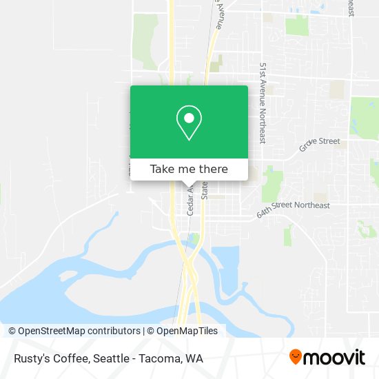 Rusty's Coffee map