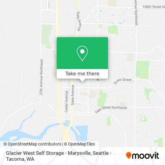 Mapa de Glacier West Self Storage - Marysville