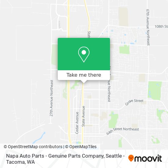 Mapa de Napa Auto Parts - Genuine Parts Company