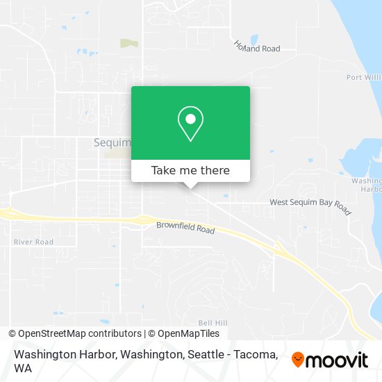 Washington Harbor, Washington map