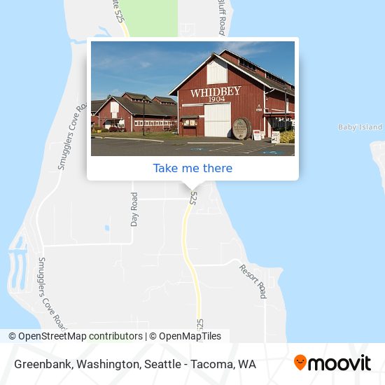 Mapa de Greenbank, Washington