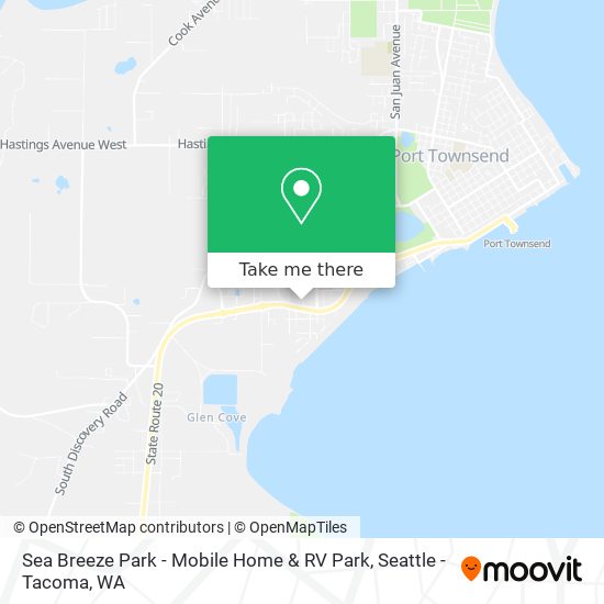 Mapa de Sea Breeze Park - Mobile Home & RV Park