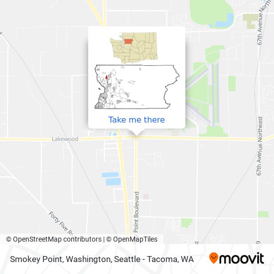 Mapa de Smokey Point, Washington