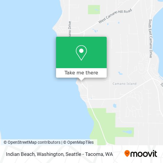 Indian Beach, Washington map