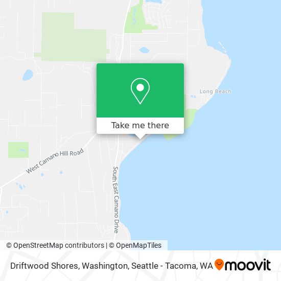 Driftwood Shores, Washington map