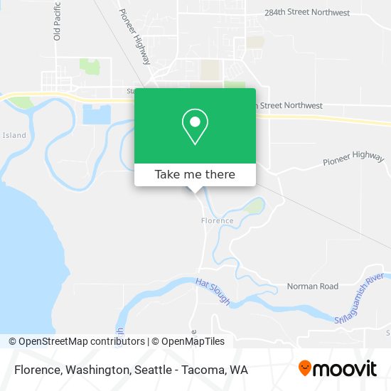 Florence, Washington map