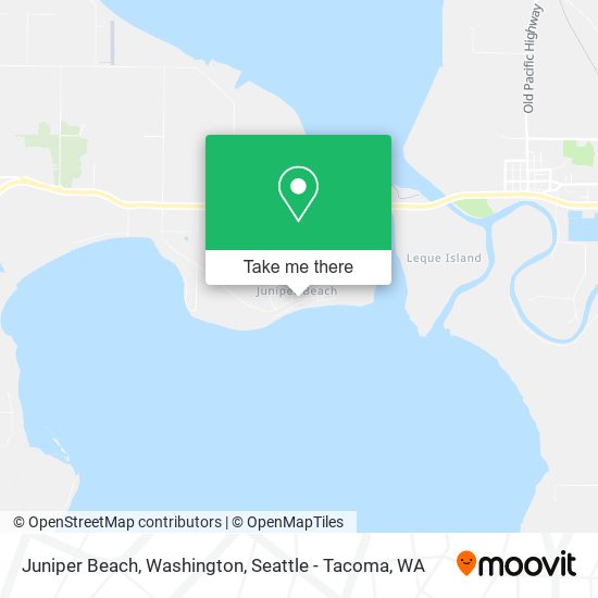 Mapa de Juniper Beach, Washington