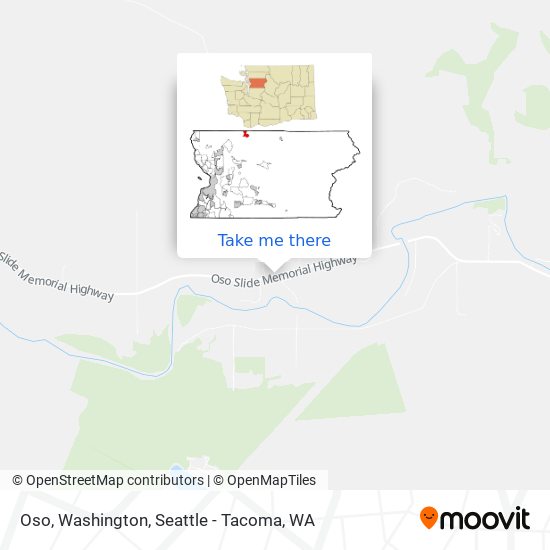 Oso, Washington map