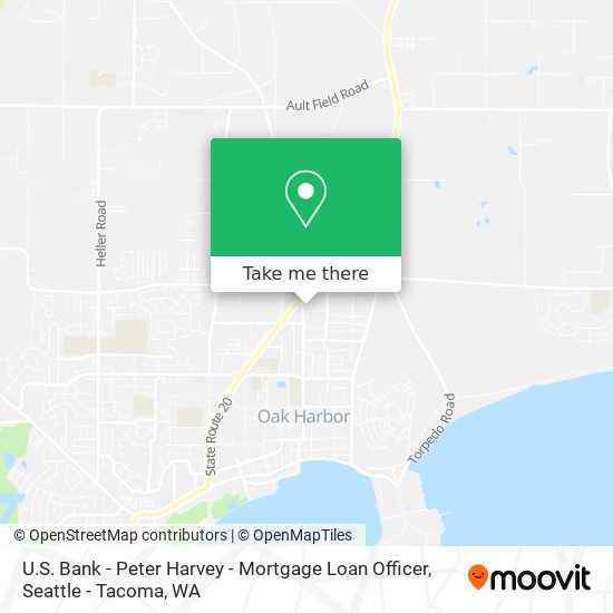Mapa de U.S. Bank - Peter Harvey - Mortgage Loan Officer
