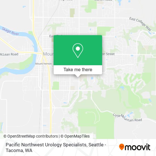 Pacific Northwest Urology Specialists map