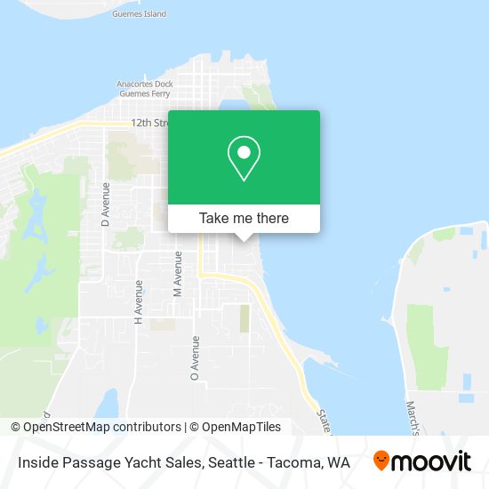 Inside Passage Yacht Sales map