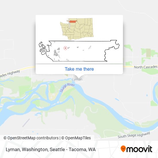 Lyman, Washington map