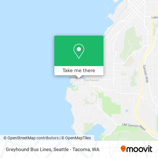 Mapa de Greyhound Bus Lines