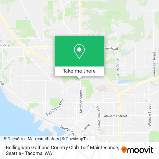 Bellingham Golf and Country Club Turf Maintenance map