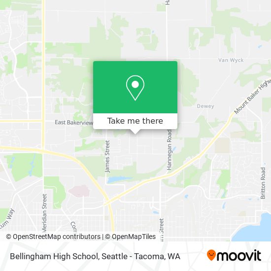 Bellingham High School map