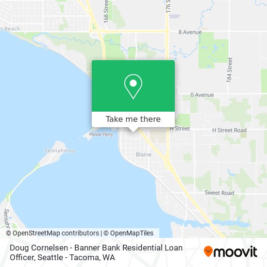 Mapa de Doug Cornelsen - Banner Bank Residential Loan Officer