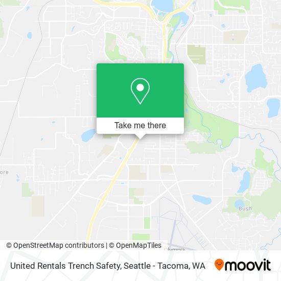 Mapa de United Rentals Trench Safety