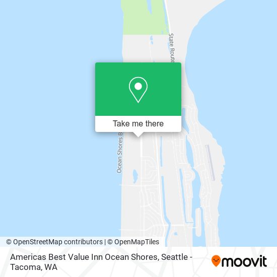 Americas Best Value Inn Ocean Shores map