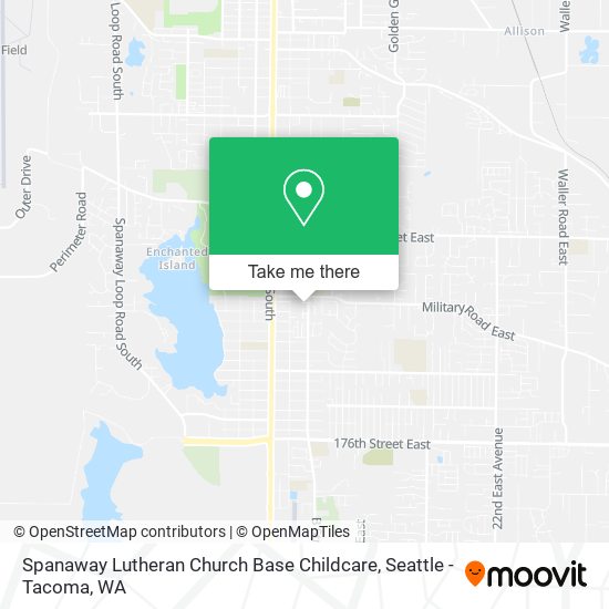 Spanaway Lutheran Church Base Childcare map