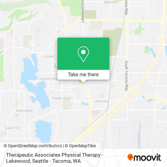 Mapa de Therapeutic Associates Physical Therapy - Lakewood