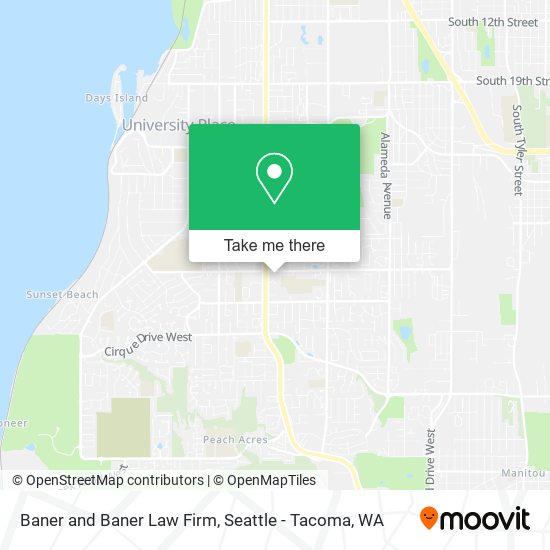 Baner and Baner Law Firm map