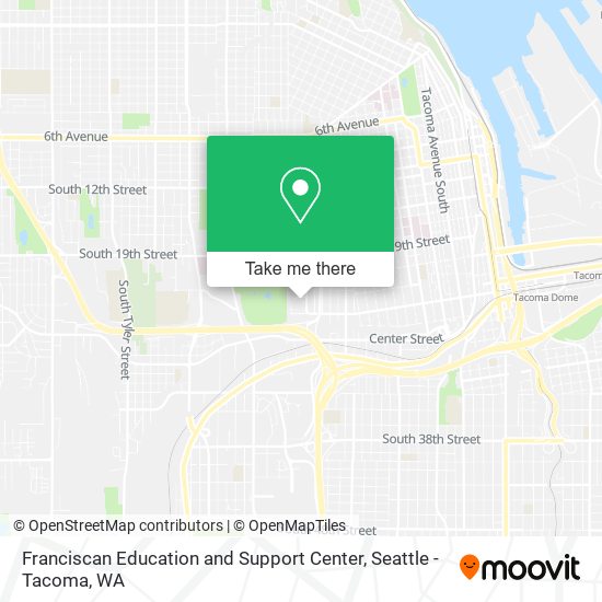 Franciscan Education and Support Center map