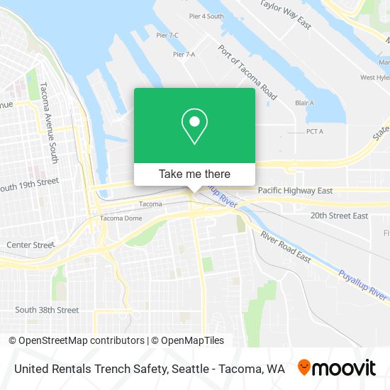 United Rentals Trench Safety map