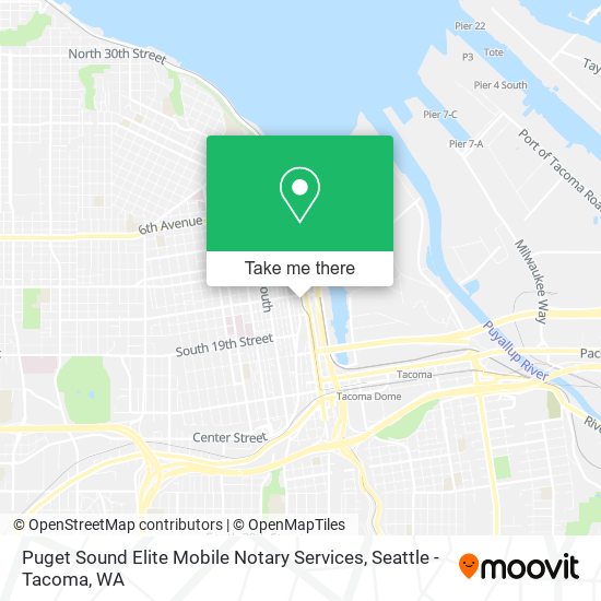 Mapa de Puget Sound Elite Mobile Notary Services