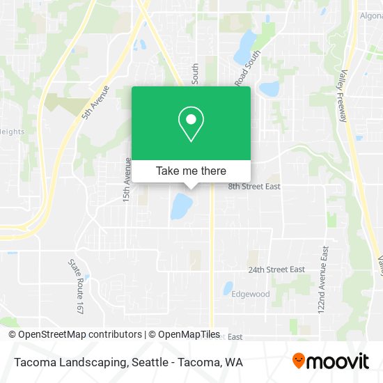 Tacoma Landscaping map