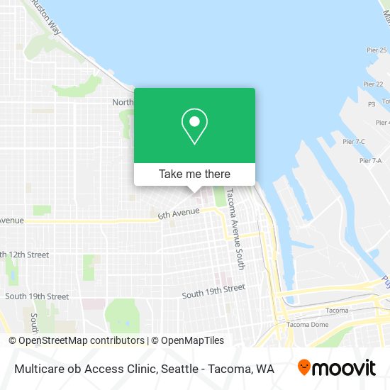 Multicare ob Access Clinic map