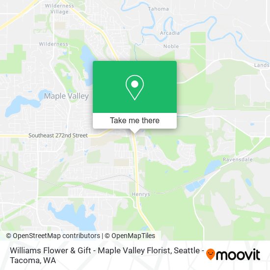 Mapa de Williams Flower & Gift - Maple Valley Florist