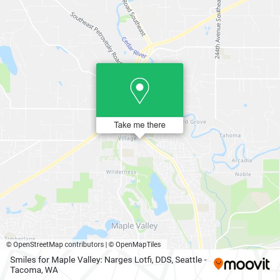 Smiles for Maple Valley: Narges Lotfi, DDS map