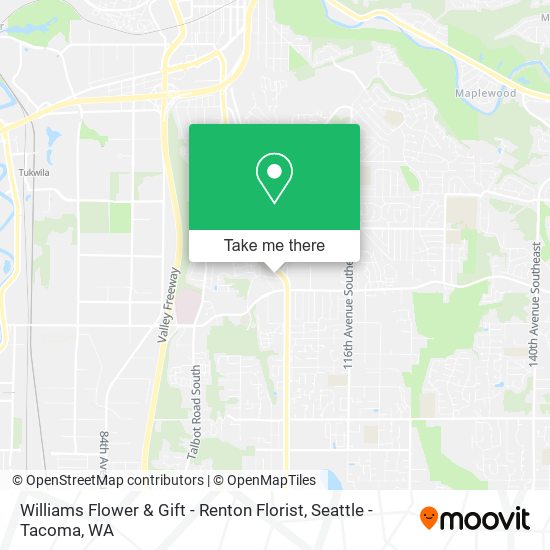 Williams Flower & Gift - Renton Florist map